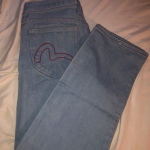 BLUE EVISU JEANS